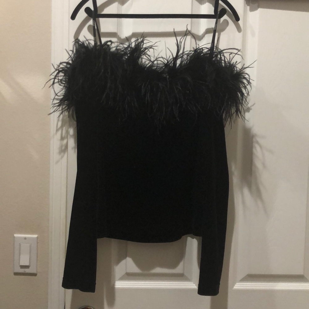 Stunning off the shoulder velvet top